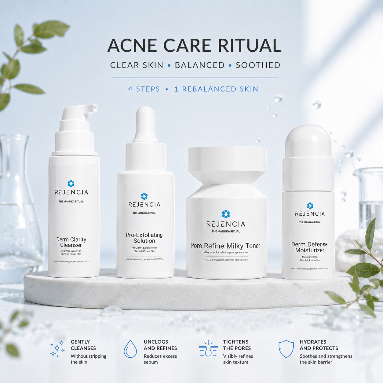 Acne Skincare Kit, Clinically Proven in 28 Days | Rejencia