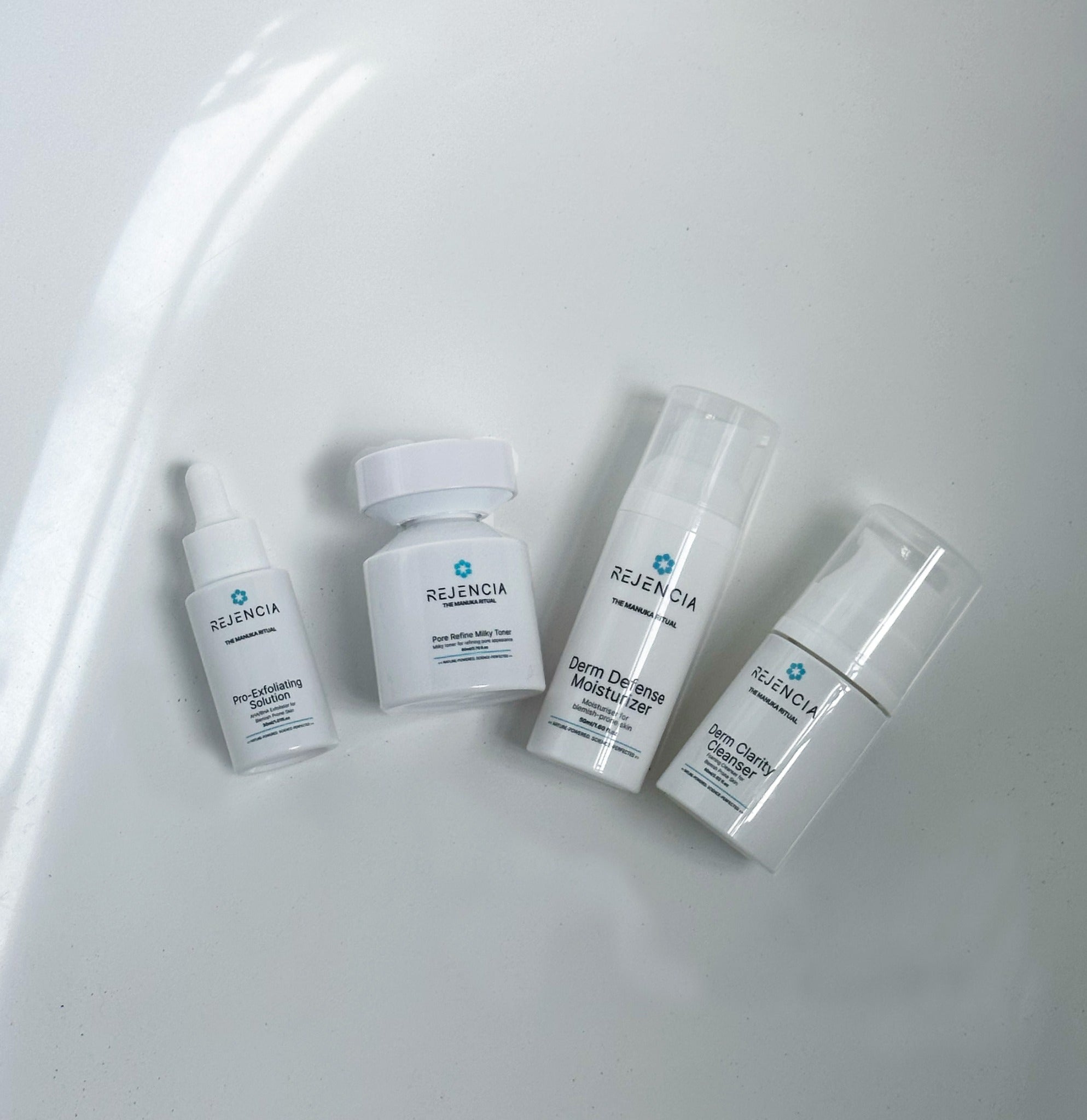 Four Rejencia products arranged together
